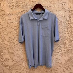TravisMathew Light Blue Pima Cotton Blend Polo Shirt Men’s XL